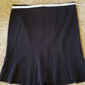 Black skirt with flared bottom